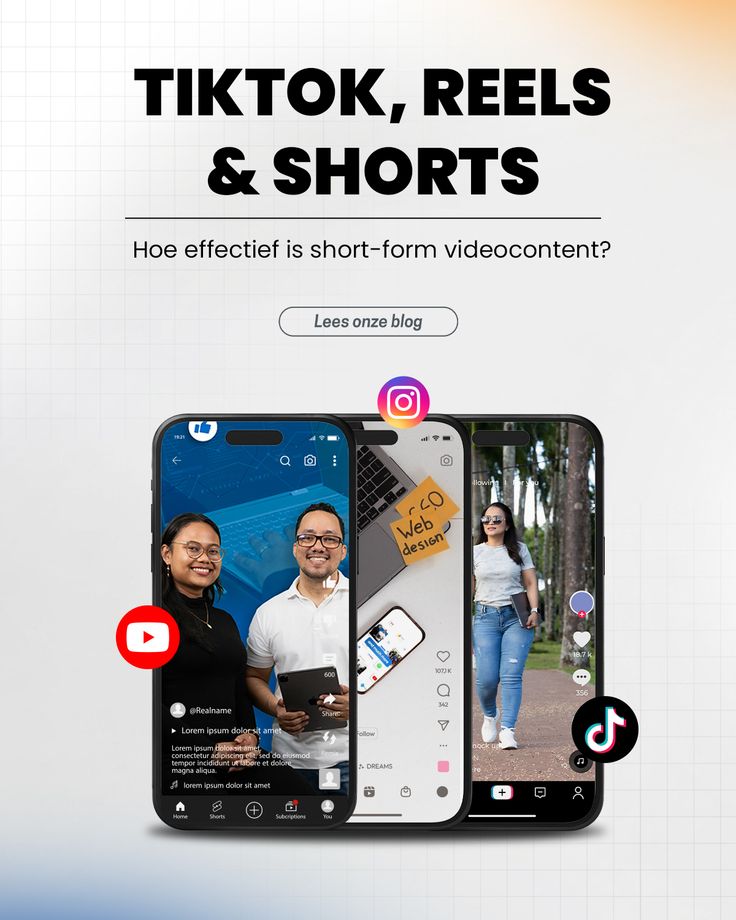 tiktok, reel & short content ideas for social media